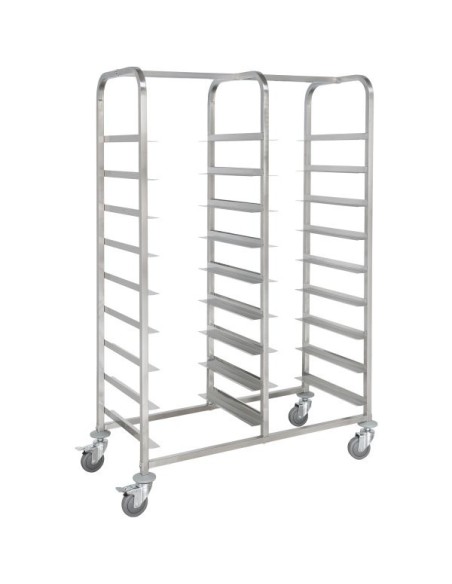 Commercial Dishwasher Basket Trolley Stainless steel 2x9 levels 1185x533x1700mm | Stalwart DA-RT5509D