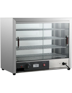 Professional 4 Tier Heated Display Case Countertop 1kW | Stalwart DA-HW580