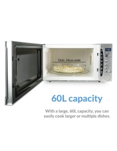 Extra Large 60 Ltr Commercial Microwave Oven 1200W with Humidity Sensor 60 Litre | Stalwart 2