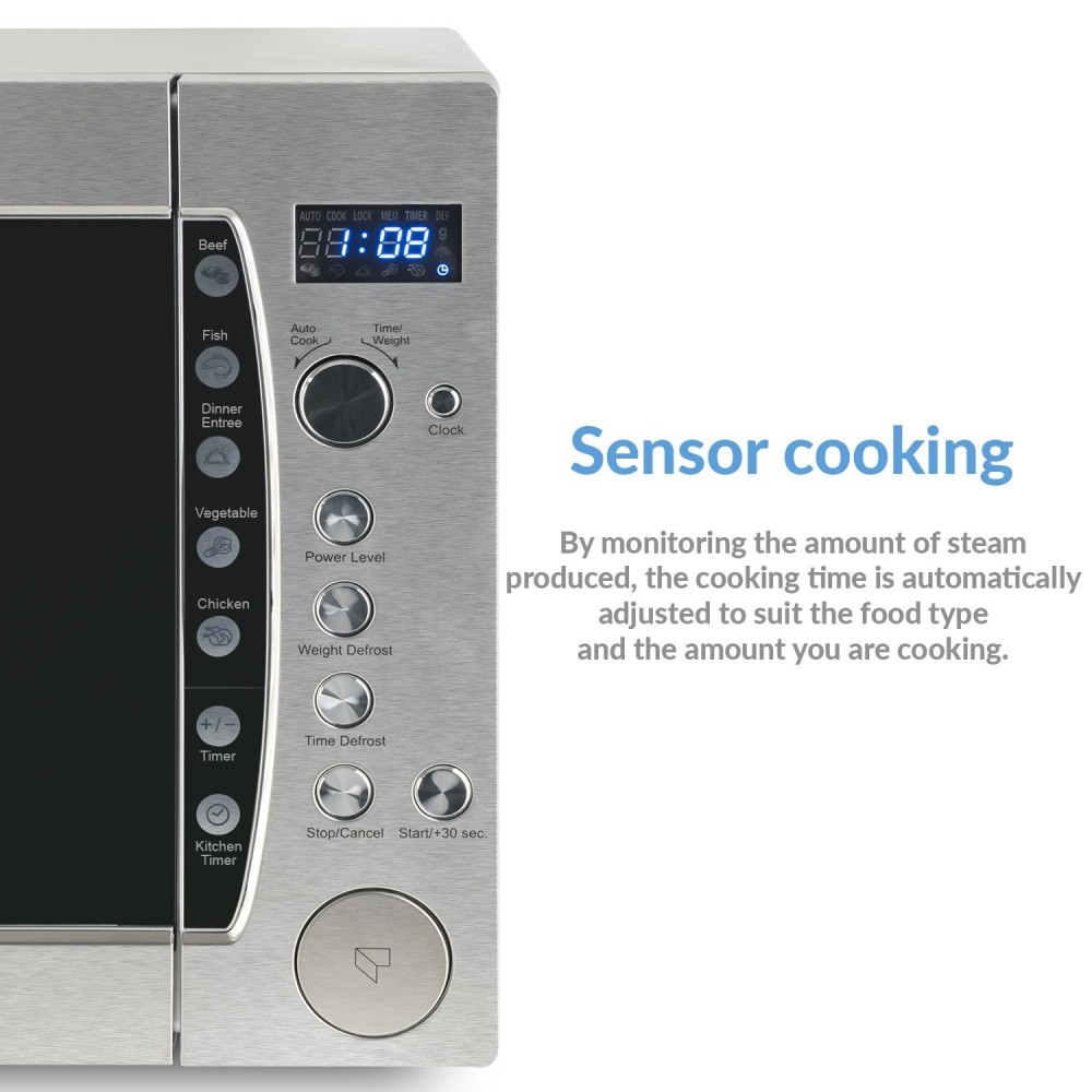 Extra Large 60 Ltr Commercial Microwave Oven 1200W with Humidity Sensor 60 Litre | Stalwart