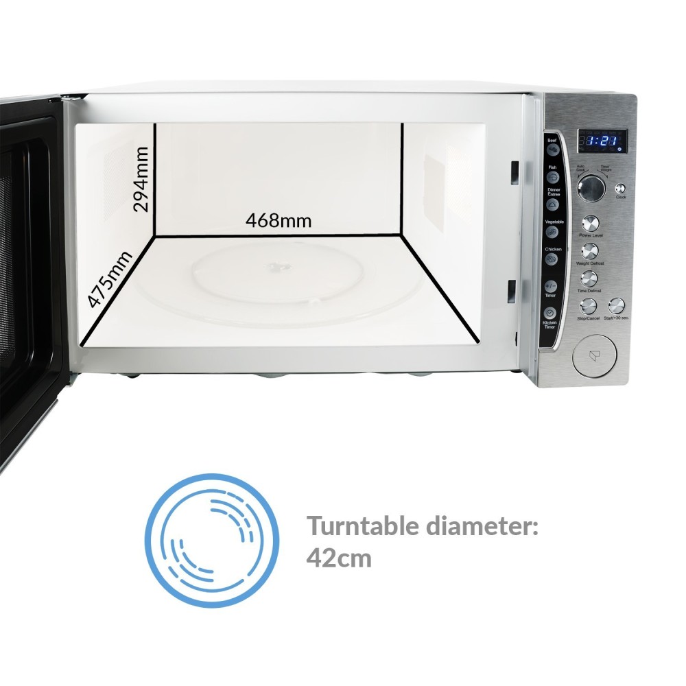 Extra Large 60 Ltr Commercial Microwave Oven 1200W with Humidity Sensor 60 Litre | Stalwart