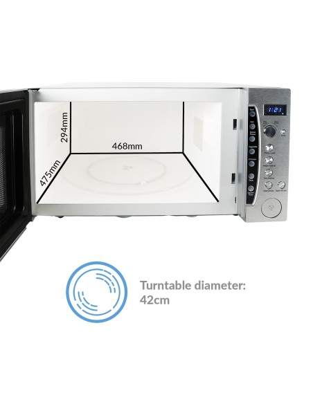 Extra Large 60 Ltr Commercial Microwave Oven 1200W with Humidity Sensor 60 Litre | Stalwart
