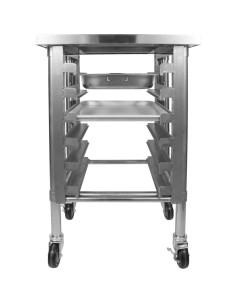 Commercial Mobile Equipment Stand with 6 Tier Tray Rack GN1/1 Marine Edges 800x700x600mm | Stalwart DA-WHMTR7080C
