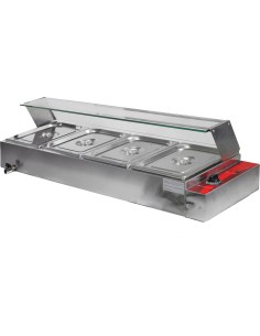 Display Bain Marie Countertop 4xGN1/2 | Stalwart DA-BT04