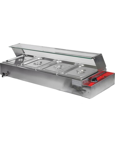 Display Bain Marie Countertop 4xGN1/2 | Stalwart DA-BT04