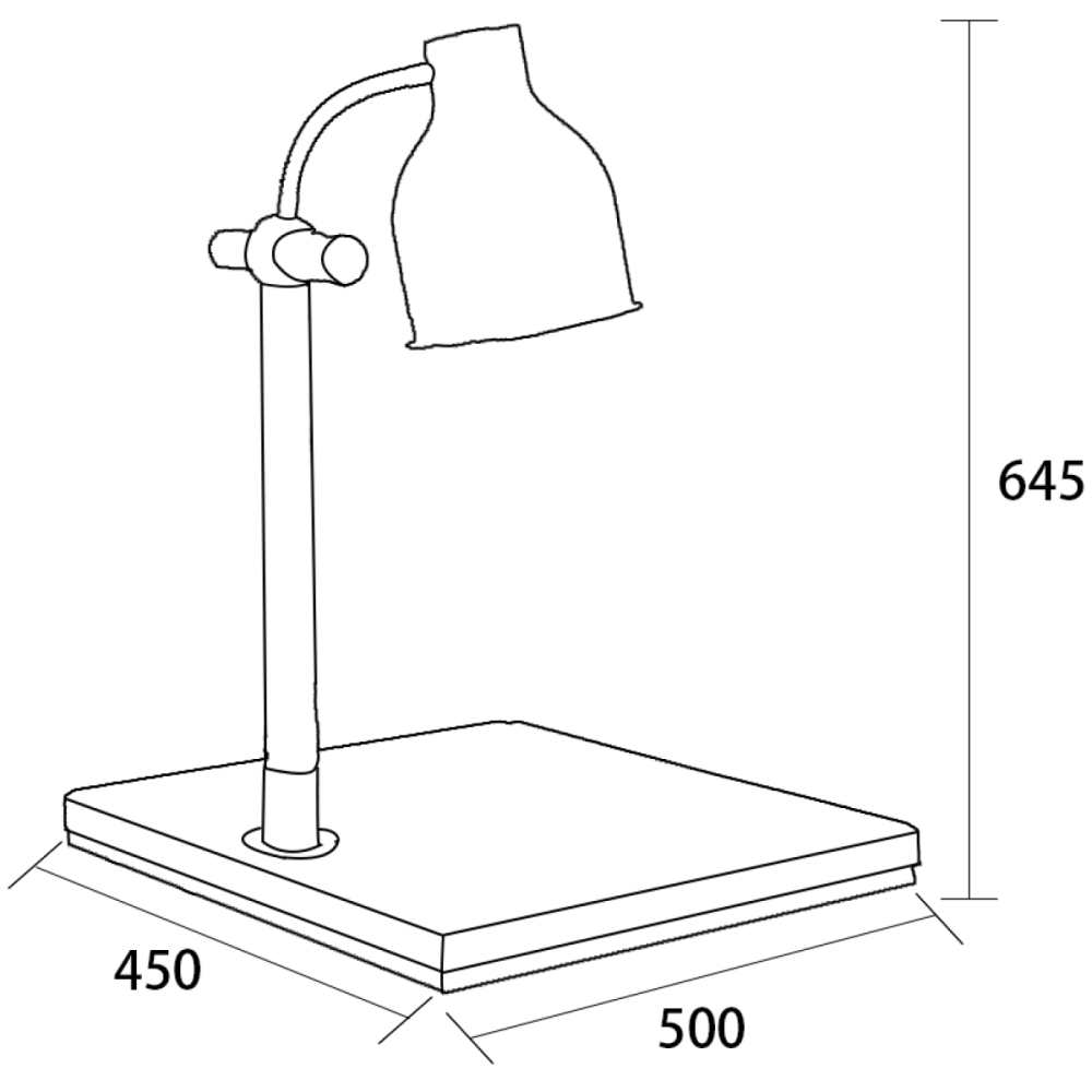 Single lamp Carving station 500x450x645mm | DA-A65100601