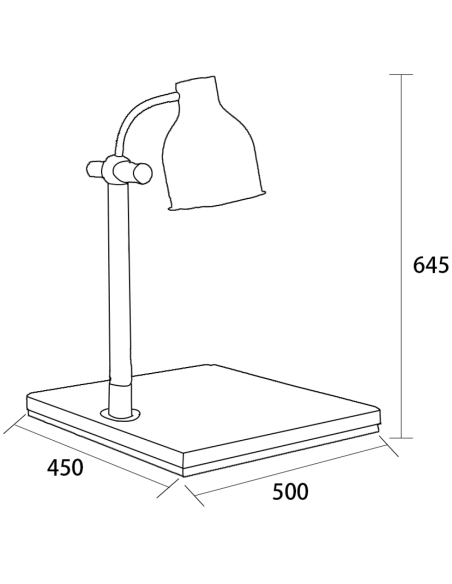 Single lamp Carving station 500x450x645mm | DA-A65100601