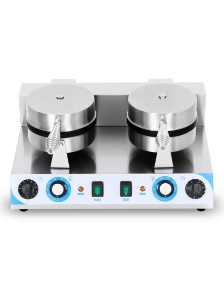 Commercial Premium Waffle maker Double Round | Stalwart DA-MARWF2