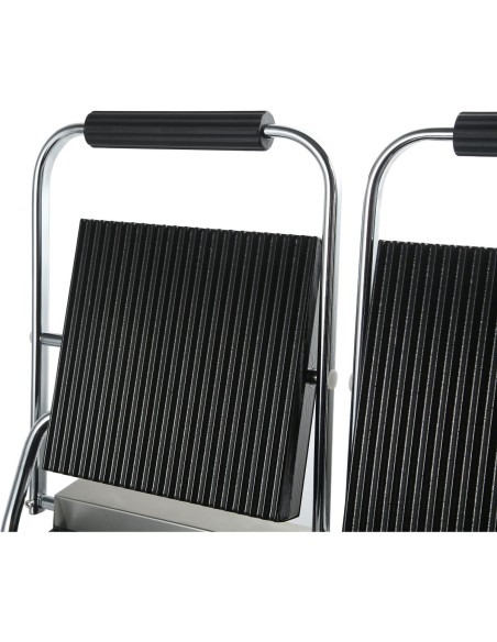 Heavy Duty Twin Panini Contact grill Ribbed 3.6kW Dual Zone | Stalwart DA-HEG813