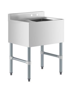 Commercial Sink Stainless steel 1 Bowl Left side Drain board | Stalwart DA-BS1T24L