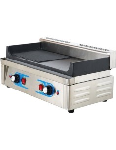 Professional Grill Electric 1 zone 2.3kW Smooth/Ribbed Cast iron top | Stalwart DA-GP5530EGW