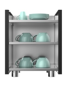 Commercial 3 Shelf Cup Warmer | Stalwart DA- BTBW02