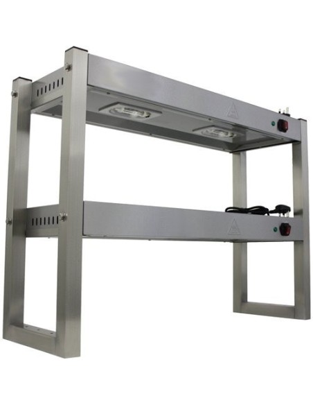 Commercial Quartz Lamp Heating Gantry 2 tier 900mm | Stalwart DA-FWL092