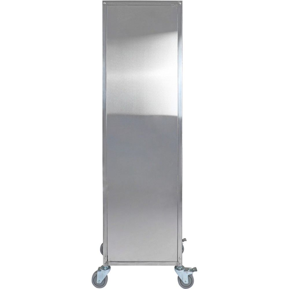 10 tier Rack/Tray/Pan Trolley for width 310-350mm Covered sides Stainless Steel  | Stalwart DA-PT10P