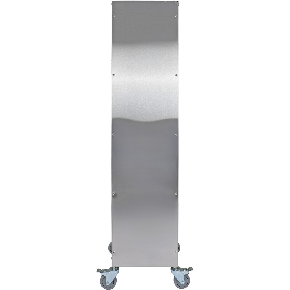 10 tier Rack/Tray/Pan Trolley for width 310-350mm Covered sides Stainless Steel  | Stalwart DA-PT10P