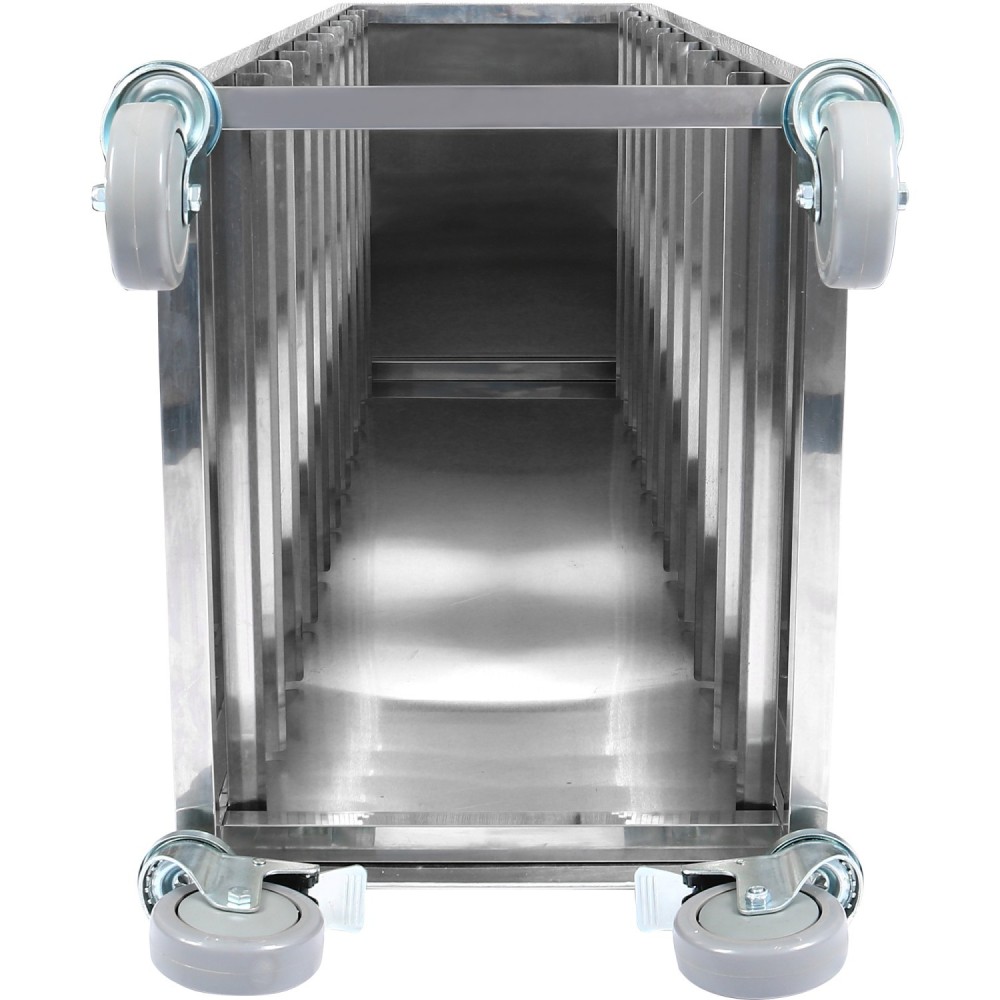 10 tier Rack/Tray/Pan Trolley for width 310-350mm Covered sides Stainless Steel  | Stalwart DA-PT10P