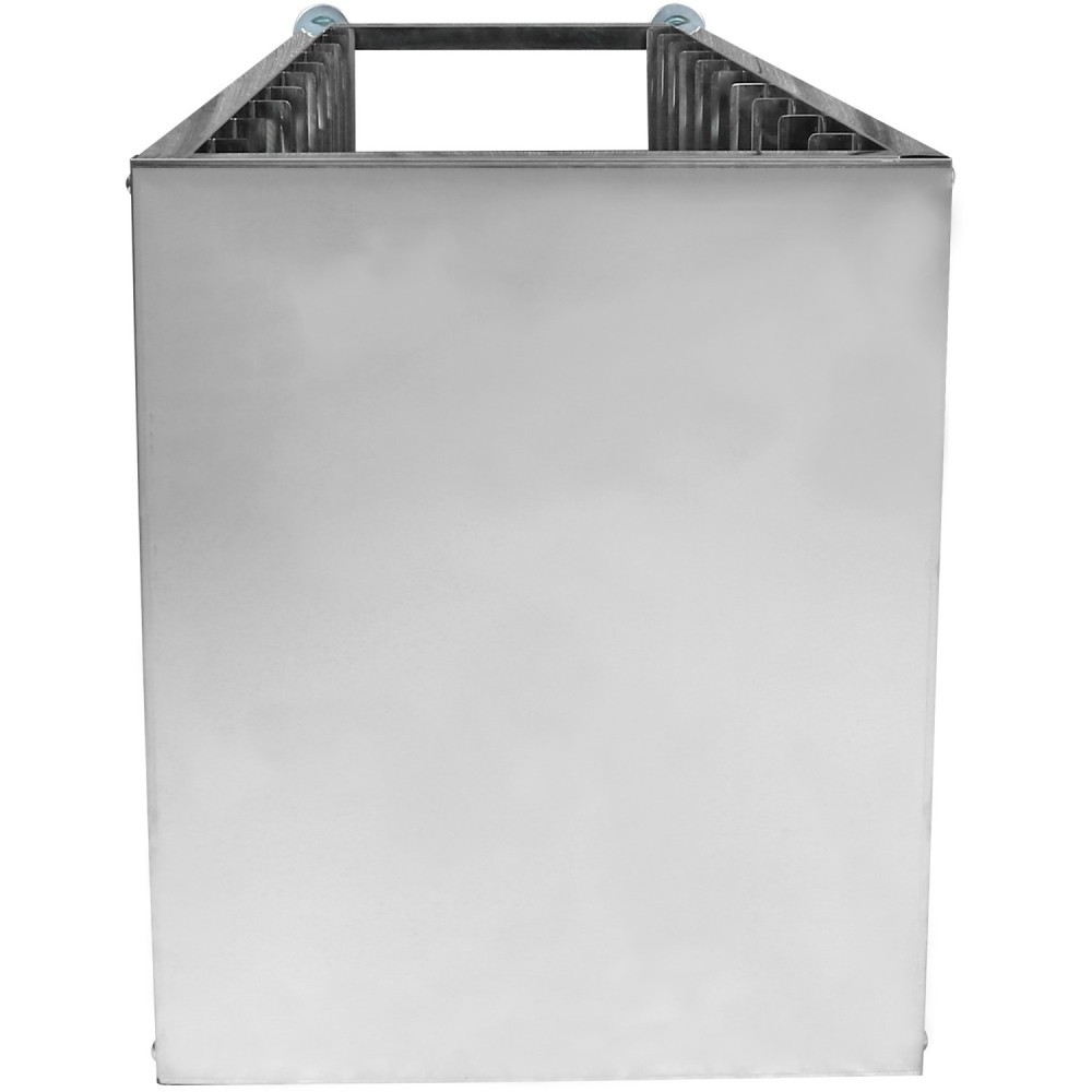 10 tier Rack/Tray/Pan Trolley for width 310-350mm Covered sides Stainless Steel  | Stalwart DA-PT10P