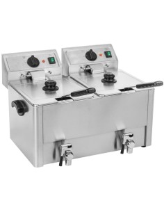 Commercial Deep fat Fryer 8+8 litres 6.5kW Countertop | DA-HDF88