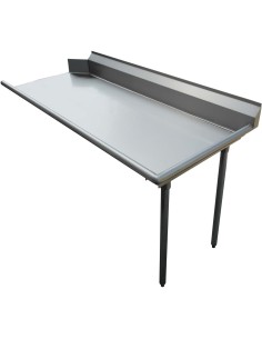 Commercial Stainless steel Pass Through Dishwasher Table Left 1219mm Width | Stalwart CDT48L
