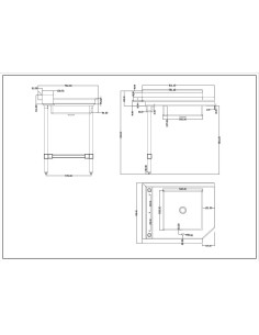 Commercial Stainless steel Pass Through Dishwasher Table with Sink Left 914mm Width | Stalwart DA-DC1T3036LEFTSINK 2