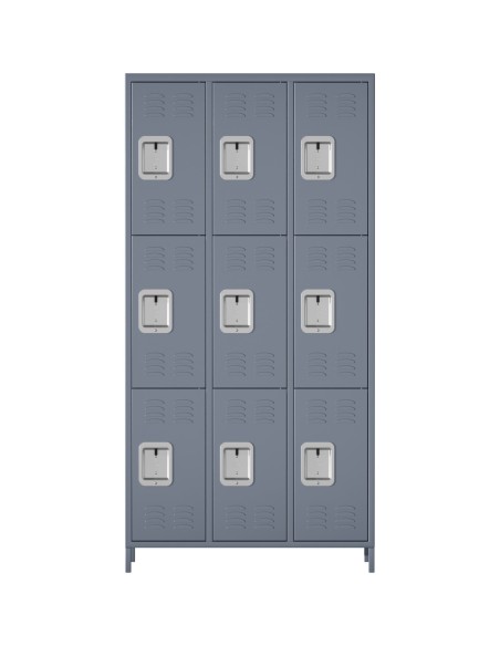 Commercial Grey 9 Door Locker 900x400x1830mm | Stalwart DA-SART240