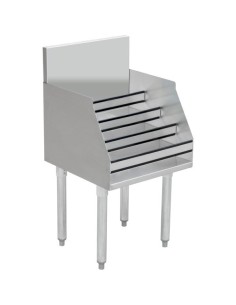 Commercial Liquor Bottle Display Rack with Backsplash Stainless steel 610x460x760mm | DA-LDR1824