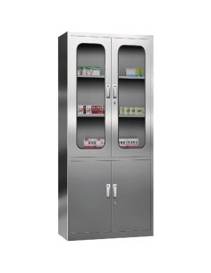 Commercial Stainless Steel Cabinet 4 Doors 900x400x1800mm | Stalwart DA-MYSLC02