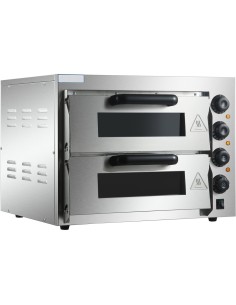 Electric Pizza oven 4+4 pizzas of 8'' | Stalwart DA-HEP2ST