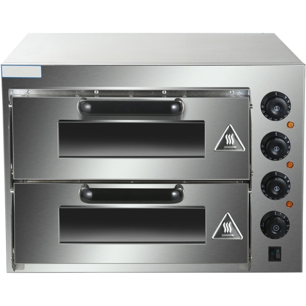Electric Pizza oven 4+4 pizzas of 8'' | Stalwart DA-HEP2ST