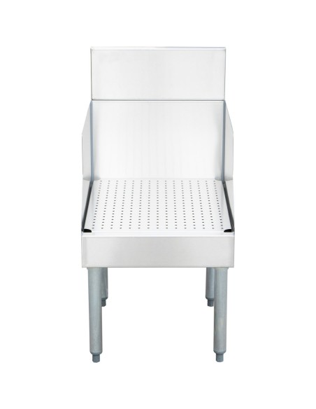 Commercial Recessed Bar Drainboard with Backsplash Stainless steel 460x640x760mm | DA-RPBDU2518