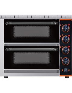 Commercial Double Pizza oven Electric 2 chamber 420x400 Mechanical controls 3kW | Stalwart DA-KNGEP04 2