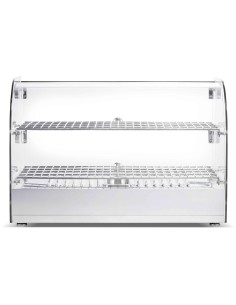 2 Tier Curved Front Heated Display Case 45 Litres Countertop | Stalwart DA-HW45R 2