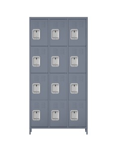 Commercial Grey 12 Door Locker 900x400x1830mm | Stalwart DA-SART242 2
