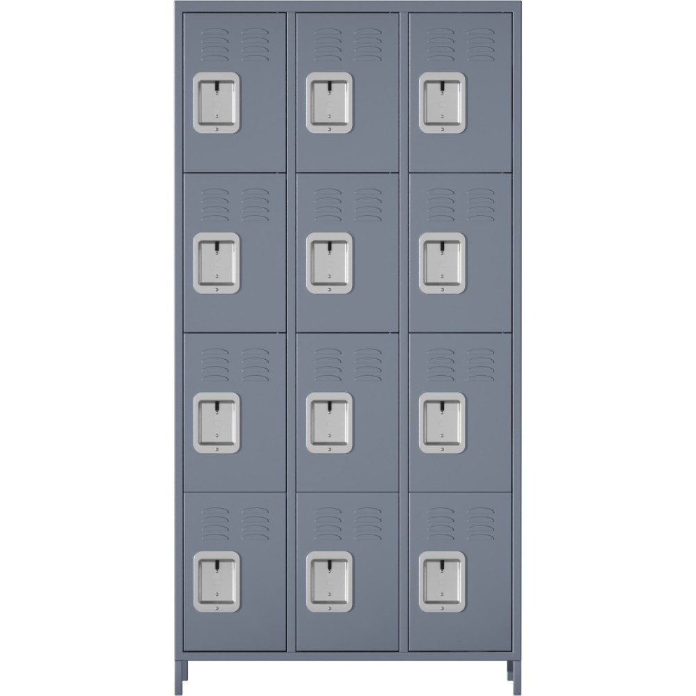Commercial Grey 12 Door Locker 900x400x1830mm | Stalwart DA-SART242