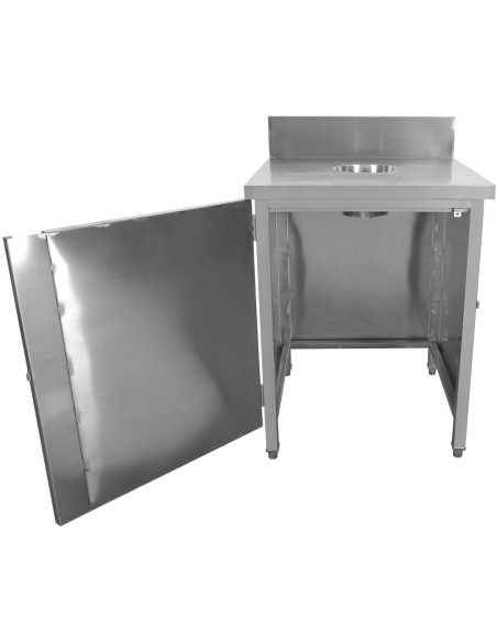 Commercial Waste Bin Cabinet Stainless steel | Stalwart DA-WRSA7070H