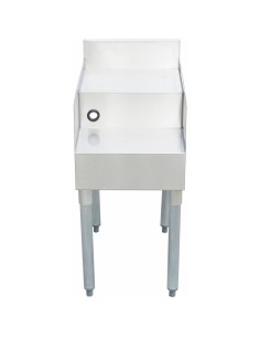 Commercial double step blender station with backsplash Stainless steel 460x580x760mm | DA-DSBS2318 2