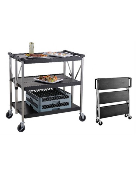 Folding Serving Trolley | Stalwart PFT01