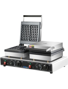 Commercial Waffle maker Double 3.2kW | Stalwart DA-HWB4 2