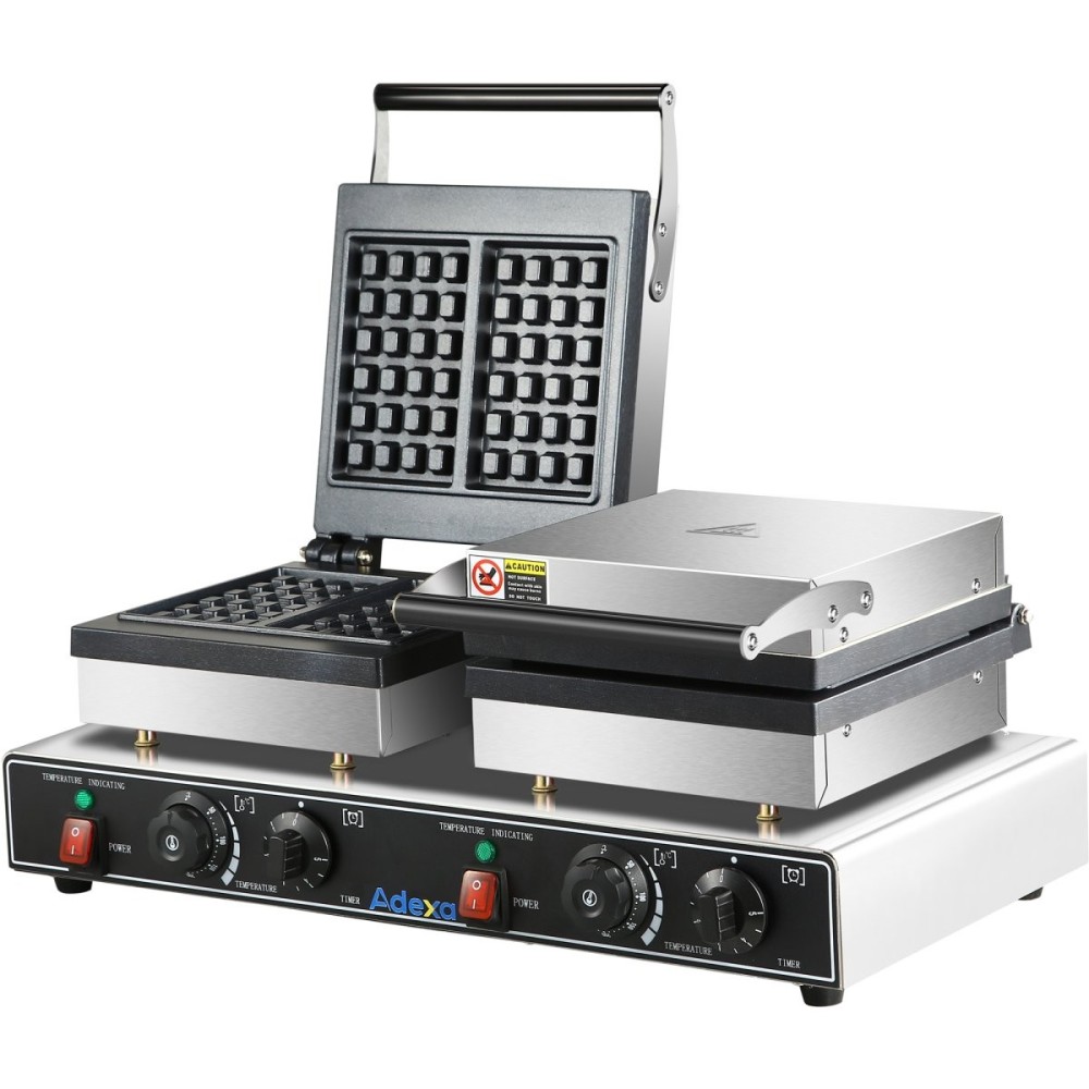 Commercial Waffle maker Double 3.2kW | Stalwart DA-HWB4