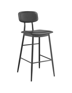 4pcs Barstool with Black Vinyl Backrest &amp Seat | Stalwart DA-GS60606BBLACK