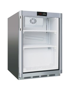 Commercial Refrigerator Undercounter 130 litres Stainless steel Single glass door | DA-SR200G