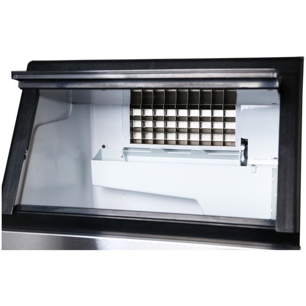 Commercial Ice Cube Maker Machine 35kg per 24hrs 15kg bin 22x22mm Cubes | HZB35