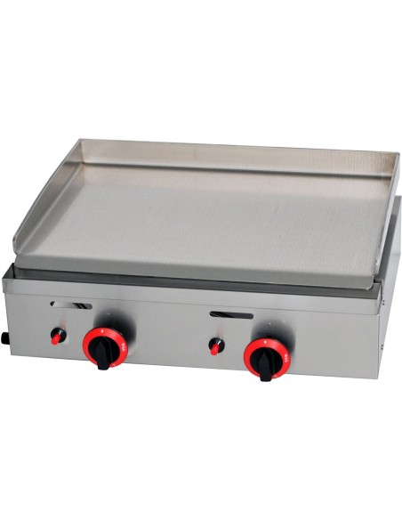 Premium Commercial 2 burners Gas Griddle Smooth plate  5.5kW Countertop | Stalwart Da-YGPL600