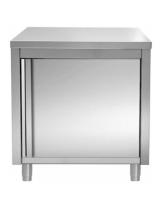 Commercial Worktop Floor Cupboard Hinged door Stainless steel 600x700x850mm | Stalwart DA- VTC67SL