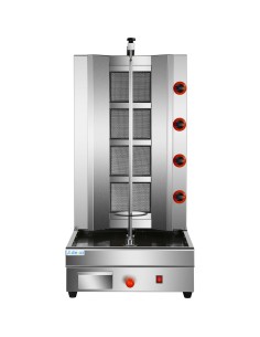 Professional Adjustable Gyros/Kebab grill Gas 4 elements 14.8kW | Stalwart DA-HGSR4