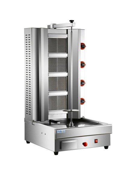 Professional Adjustable Gyros/Kebab grill Gas 4 elements 14.8kW | Stalwart DA-HGSR4