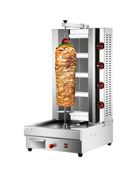Professional Adjustable Gyros/Kebab grill Gas 4 elements 14.8kW | Stalwart DA-HGSR4