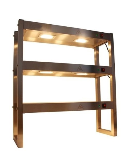 Commercial Quartz Lamp Heating Gantry 3 tier 900mm | Stalwart DA-FWL093