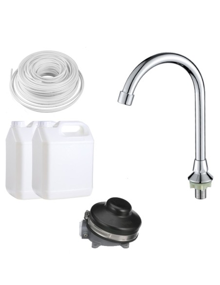 Foot Operated Mobile Wash Basin with Backsplash Paper Towel Dispenser & Castors Stainless Steel | DA-WHF278