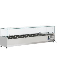 Refrigerated Servery Prep Top 1500mm 7xGN1/4 Depth 330mm | DA-THV1500/330